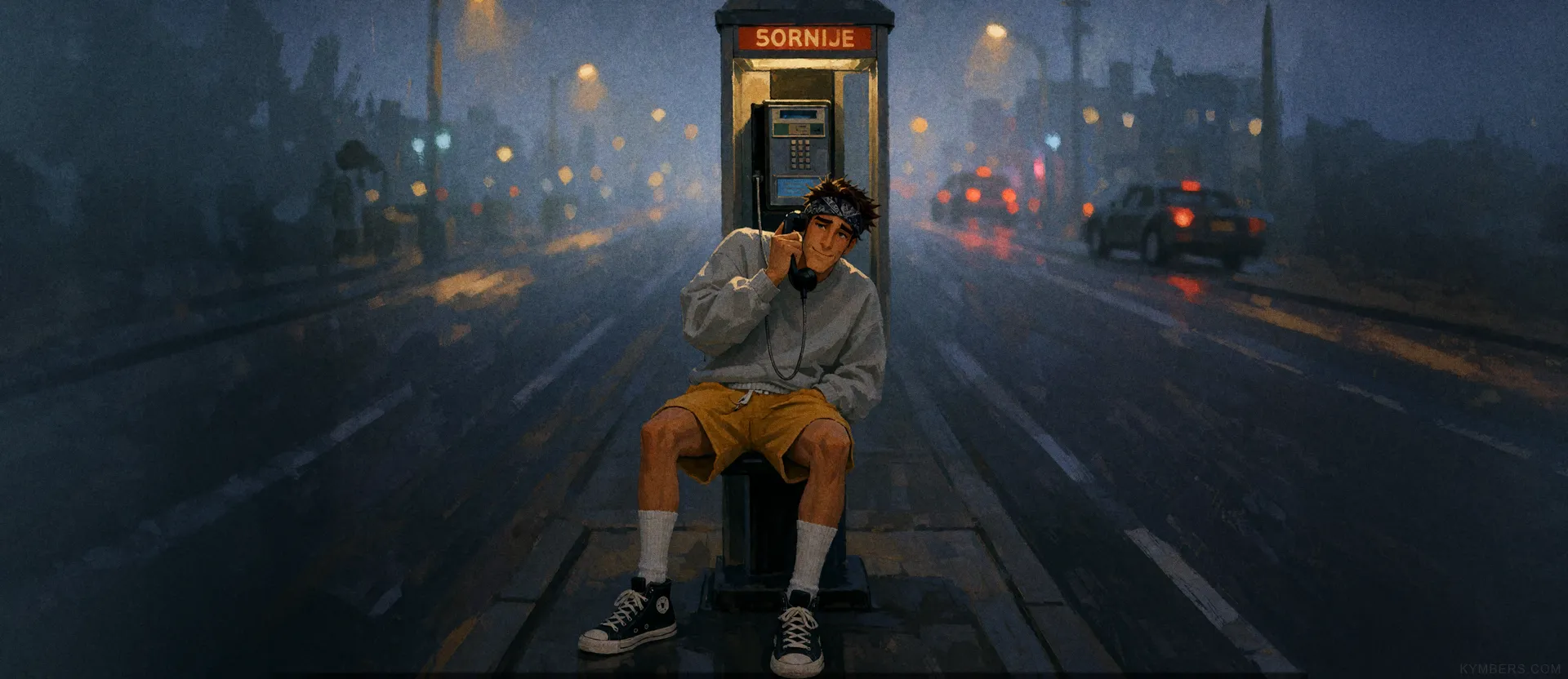 Midnight Call in Rain
