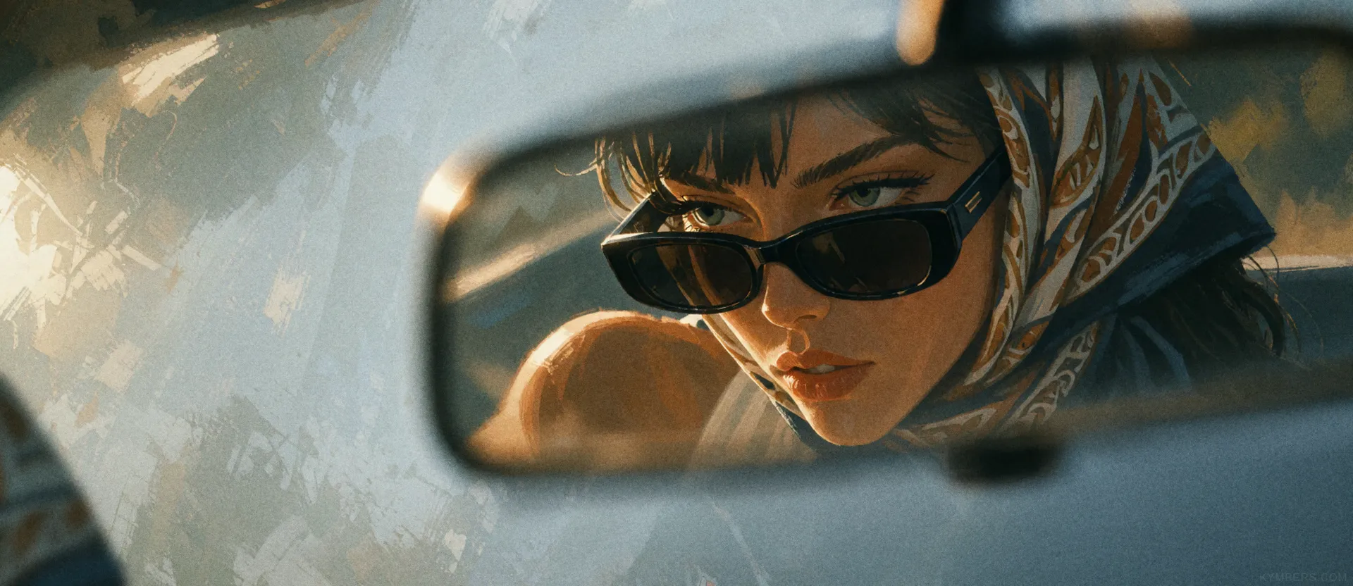 Eva Behind the Wheel