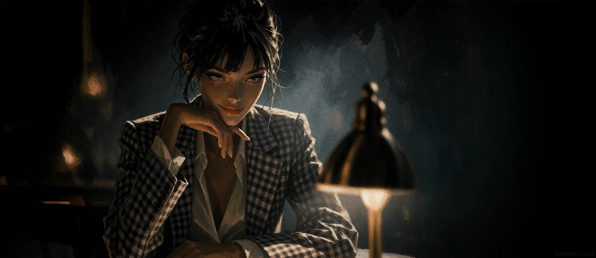 Eva Under the Lamp