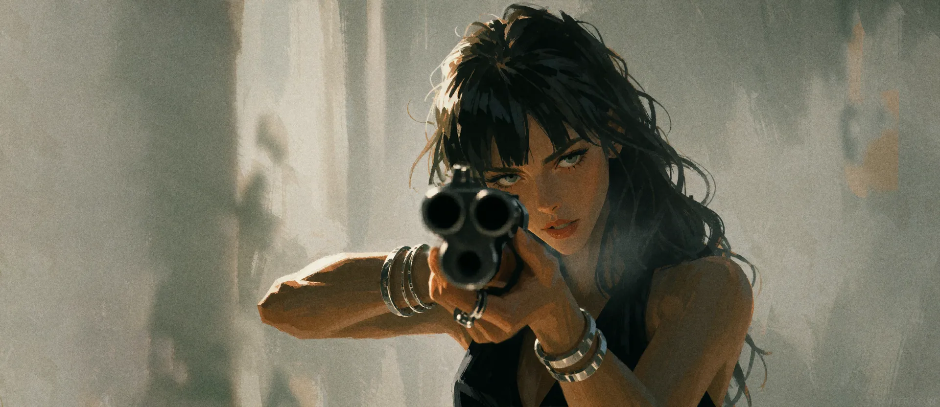 Eva Takes Aim