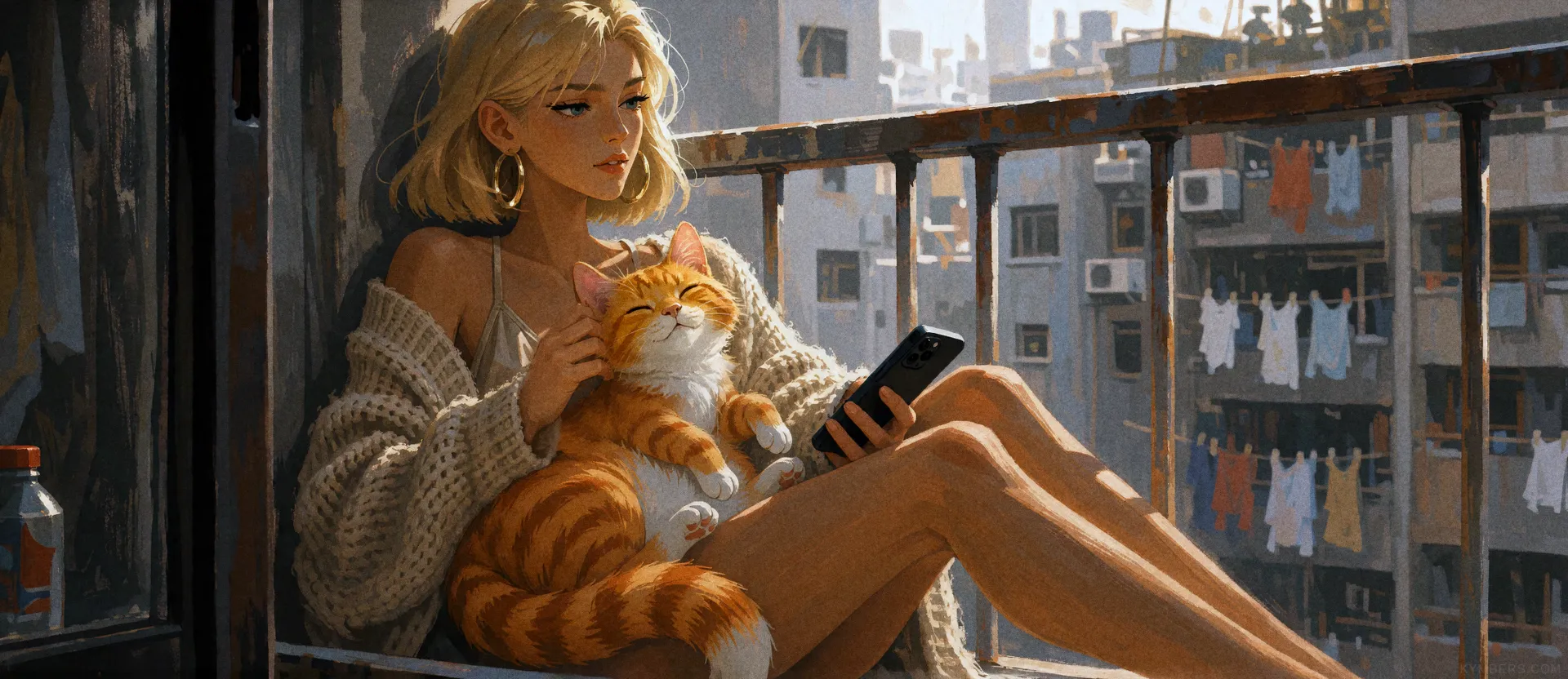 May and Mia Sunlit Pause