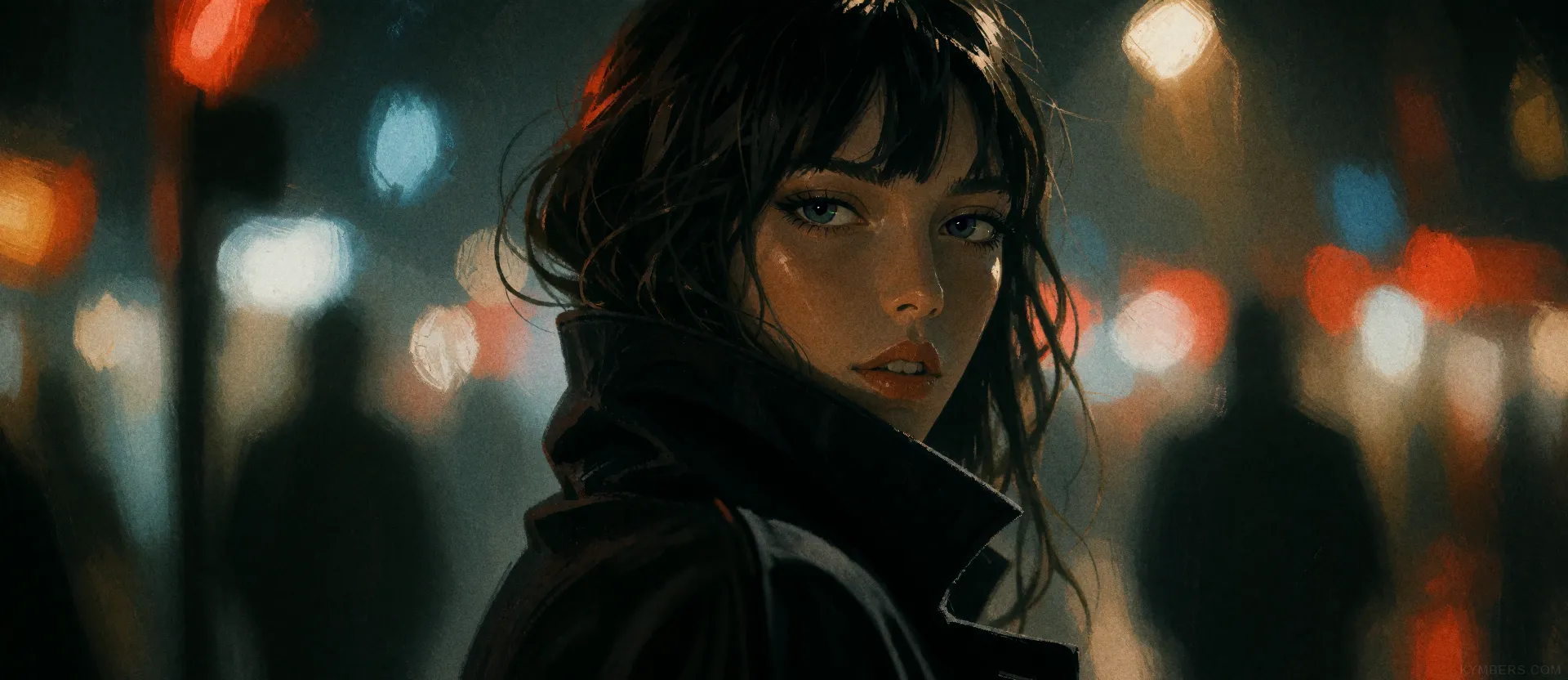 Eva in Neon Haze